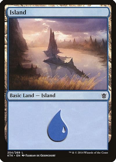 Island 254 Khans of Tarkir Magic card