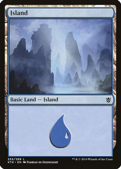Island 255 Khans of Tarkir Magic card