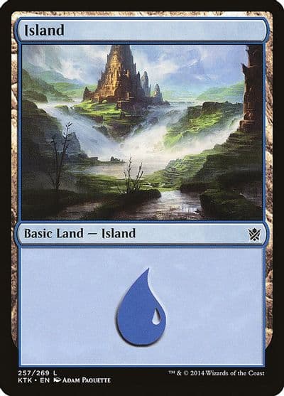 Island 257 Khans of Tarkir Magic card