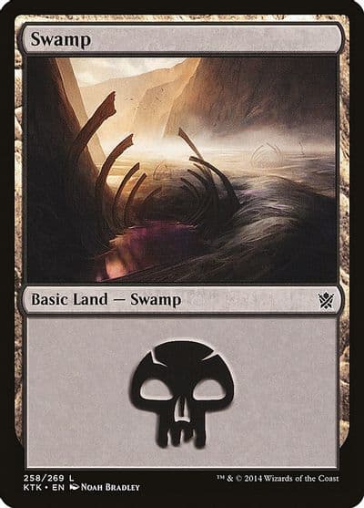 Swamp 258 Khans of Tarkir Magic card
