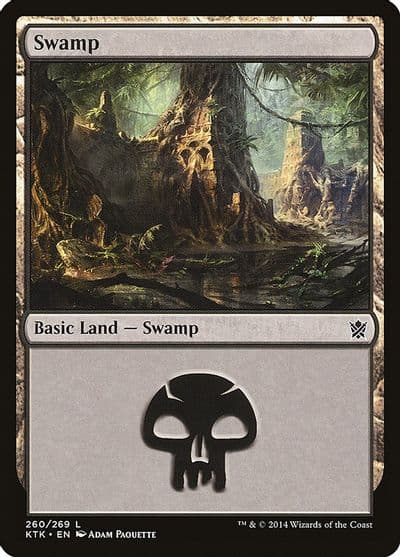 Swamp 260 Khans of Tarkir Magic card