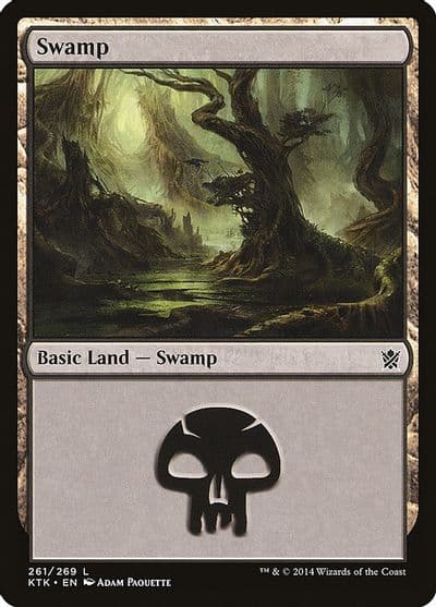 Swamp 261 Khans of Tarkir Magic card