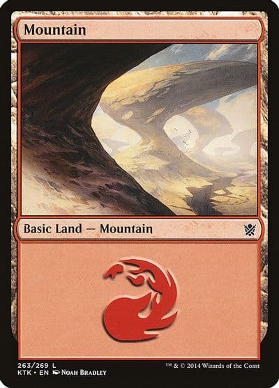 Mountain 263 Khans of Tarkir Magic card
