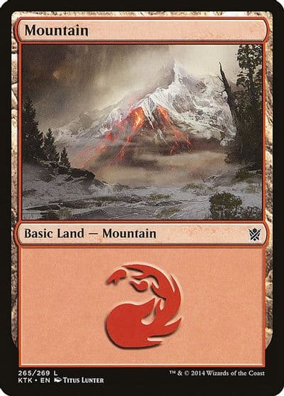 Mountain 265 Khans of Tarkir Magic card