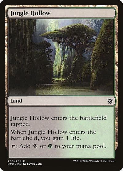 Jungle Hollow Khans of Tarkir Magic card