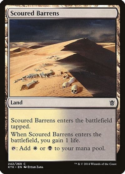 Scoured Barrens Khans of Tarkir Magic card
