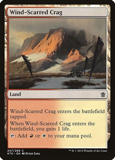 Wind Scarred Crag Khans of Tarkir Magic card