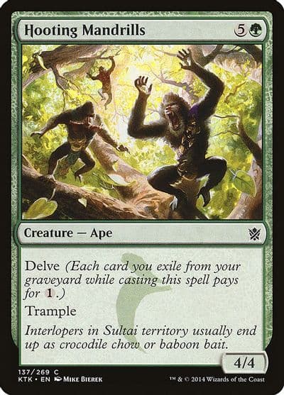 Hooting Mandrills Khans of Tarkir Magic card