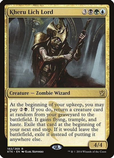 Kheru Lich Lord Khans of Tarkir Magic card