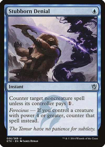 Stubborn Denial Khans of Tarkir Magic card