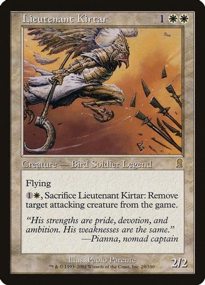 Lieutenant Kirtar Odyssey Magic card