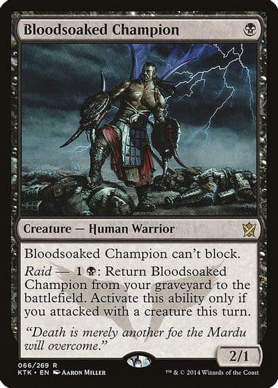 Bloodsoaked Champion Khans of Tarkir Magic card