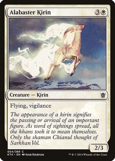 Alabaster Kirin Khans of Tarkir Magic card