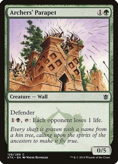 Archers Parapet Khans of Tarkir Magic card