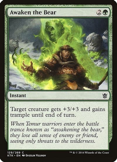 Awaken the Bear Khans of Tarkir Magic card
