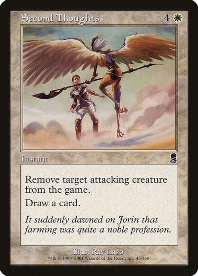 Second Thoughts Odyssey Magic card