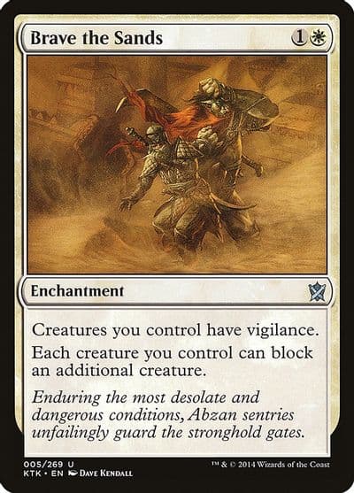 Brave the Sands Khans of Tarkir Magic card