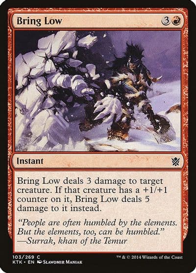 Bring Low Khans of Tarkir Magic card