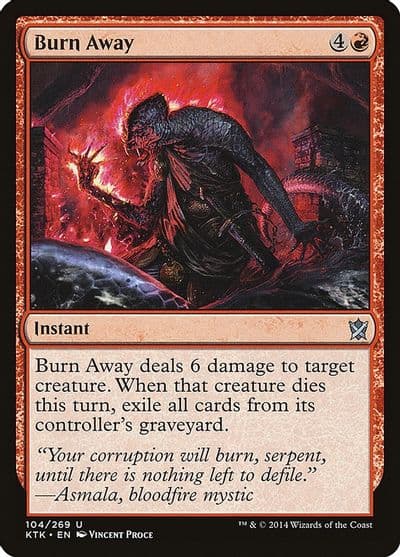 Burn Away Khans of Tarkir Magic card
