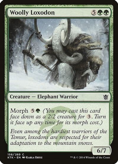 Woolly Loxodon Khans of Tarkir Magic card