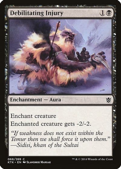 Debilitating Injury Khans of Tarkir Magic card