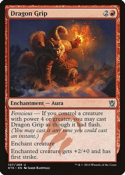Dragon Grip Khans of Tarkir Magic card