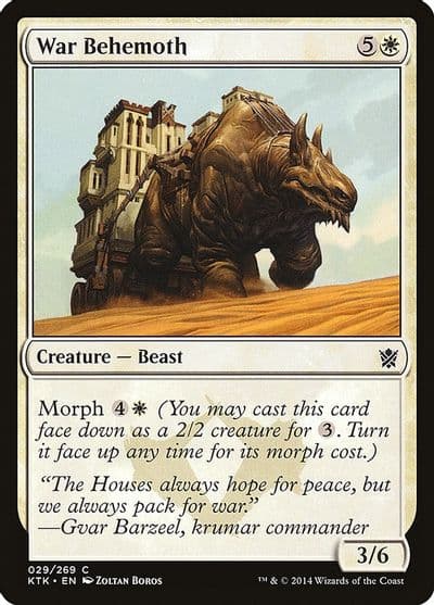 War Behemoth Khans of Tarkir Magic card