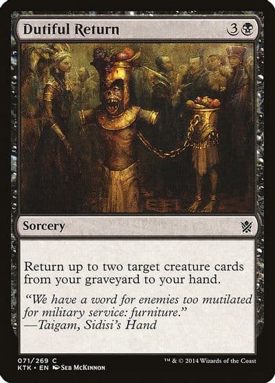Dutiful Return Khans of Tarkir Magic card