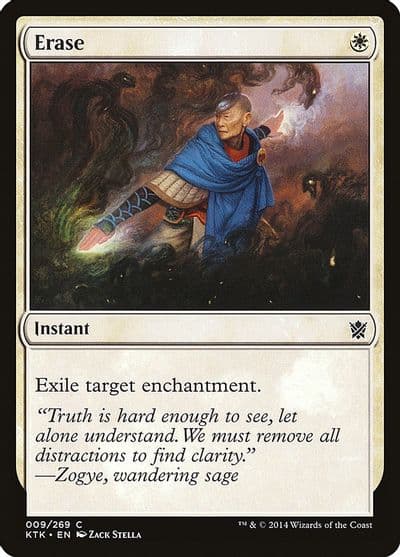 Erase Khans of Tarkir Magic card