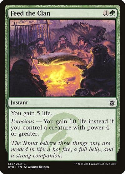 Feed the Clan Khans of Tarkir Magic card