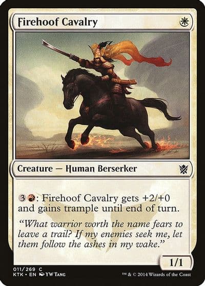 Firehoof Cavalry Khans of Tarkir Magic card