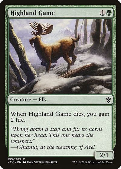 Highland Game Khans of Tarkir Magic card