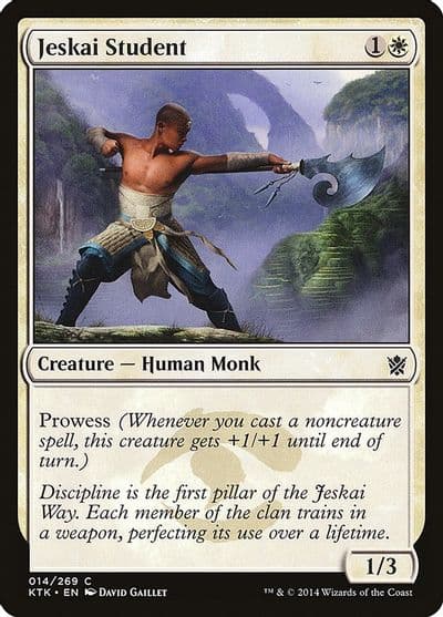 Jeskai Student Khans of Tarkir Magic card
