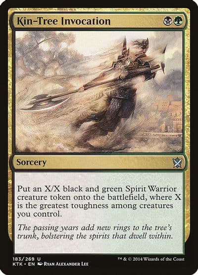 Kin Tree Invocation Khans of Tarkir Magic card