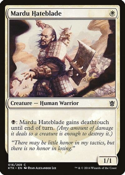 Mardu Hateblade Khans of Tarkir Magic card