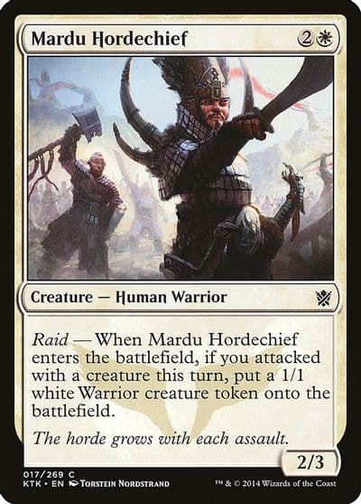 Mardu Hordechief Khans of Tarkir Magic card