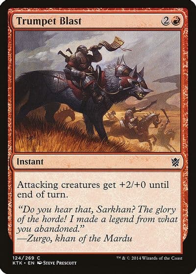 Trumpet Blast Khans of Tarkir Magic card