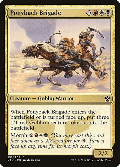 Ponyback Brigade Khans of Tarkir Magic card