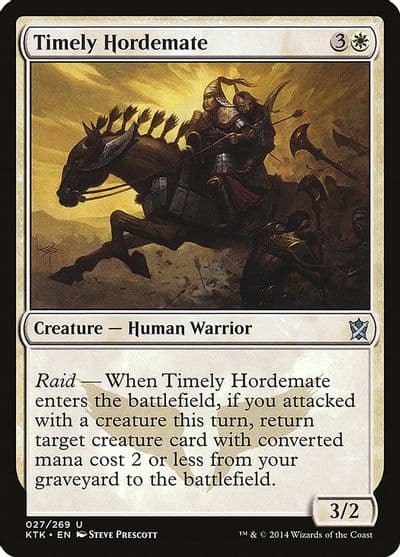 Timely Hordemate Khans of Tarkir Magic card