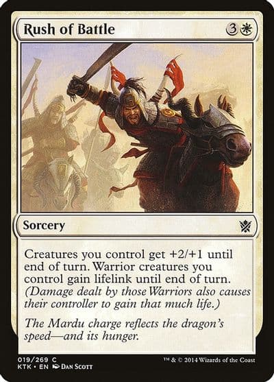 Rush of Battle Khans of Tarkir Magic card