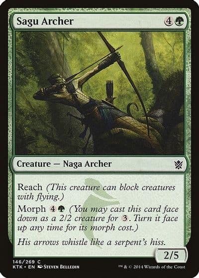 Sagu Archer Khans of Tarkir Magic card