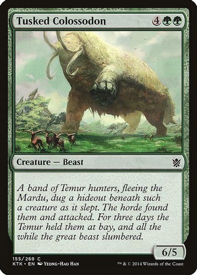 Tusked Colossodon Khans of Tarkir Magic card