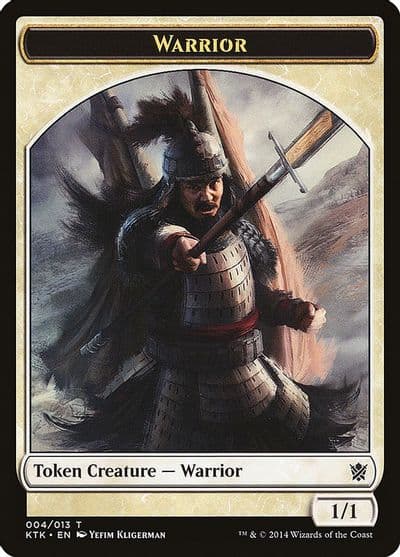 Warrior Token 004 Khans of Tarkir Magic card