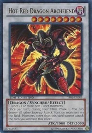 Hot Red Dragon Archfiend Yu-Gi-Oh! 5D's Manga Promotional Cards Yu-Gi-Oh! card