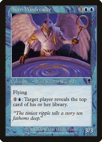 Aven Windreader Odyssey Magic card