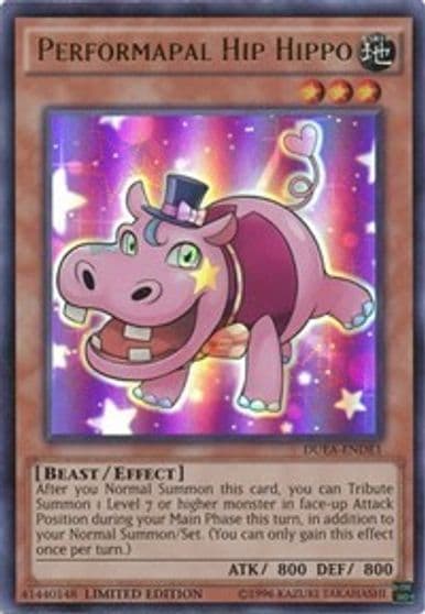 Performapal Hip Hippo Duelist Alliance: Deluxe Edition Yu-Gi-Oh! card