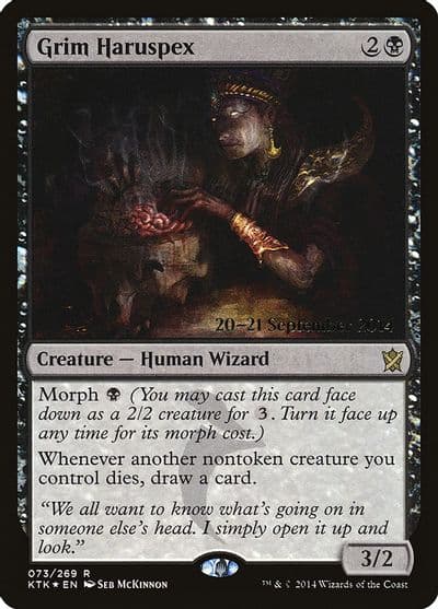 Grim Haruspex Prerelease Cards Magic card