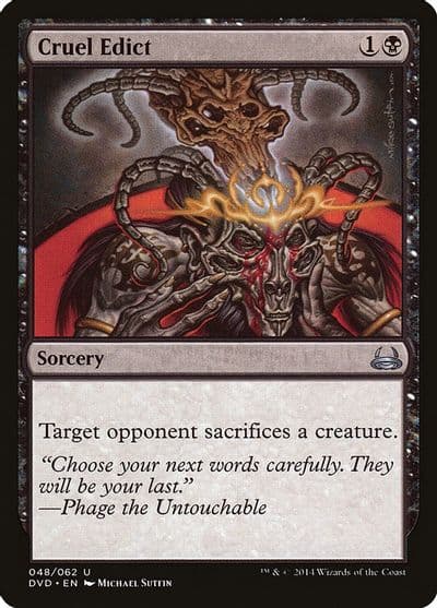 Cruel Edict Duel Decks: Anthology Magic card