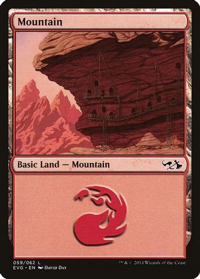 Mountain 059 EVG Duel Decks: Anthology Magic card