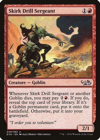 Skirk Drill Sergeant Duel Decks: Anthology Magic card